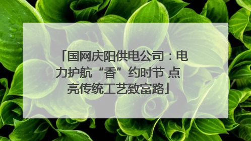 国网庆阳供电公司：电力护航“香”约时节 点亮传统工艺致富路