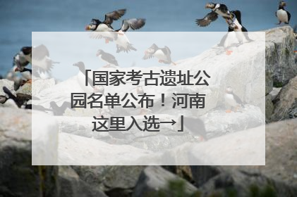 国家考古遗址公园名单公布！河南这里入选→