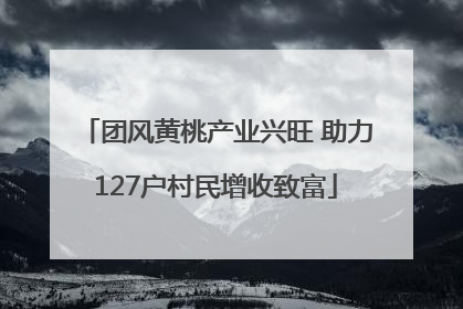 团风黄桃产业兴旺 助力127户村民增收致富