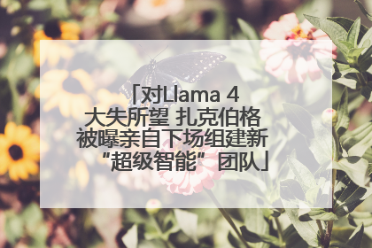 对Llama 4大失所望 扎克伯格被曝亲自下场组建新“超级智能”团队