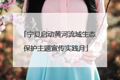 宁夏启动黄河流域生态保护主题宣传实践月