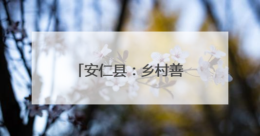 安仁县：乡村善治 民生提质