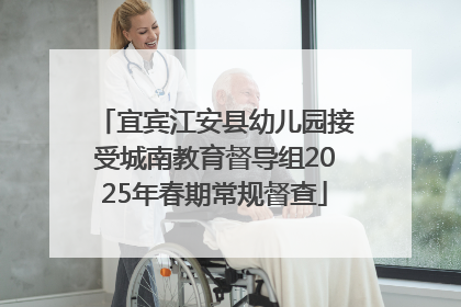 宜宾江安县幼儿园接受城南教育督导组2025年春期常规督查