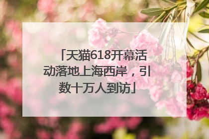 天猫618开幕活动落地上海西岸，引数十万人到访