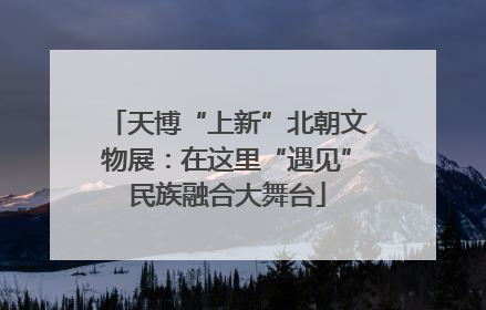 天博“上新”北朝文物展：在这里“遇见”民族融合大舞台