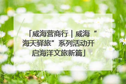 威海营商行｜威海“海天驿旅”系列活动开启海洋文旅新篇