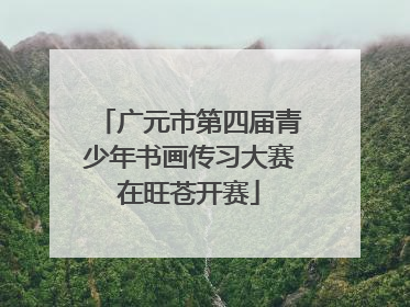 广元市第四届青少年书画传习大赛在旺苍开赛