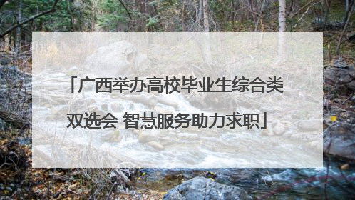 广西举办高校毕业生综合类双选会 智慧服务助力求职