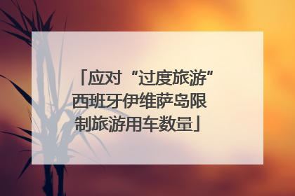 应对“过度旅游” 西班牙伊维萨岛限制旅游用车数量
