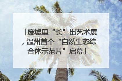 废墟里“长”出艺术展，温州首个“自然生态综合体示范片”启幕
