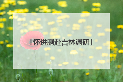 怀进鹏赴吉林调研