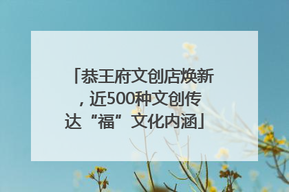恭王府文创店焕新，近500种文创传达“福”文化内涵