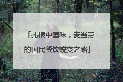扎根中国味，麦当劳的国民餐饮蜕变之路