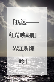 抚远——红莓映朝阳 界江听熊吟