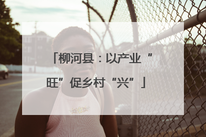 柳河县：以产业“旺”促乡村“兴”