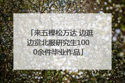 来五棵松万达 边逛边赏北服研究生1000余件毕业作品