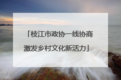 枝江市政协一线协商激发乡村文化新活力