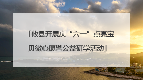 攸县开展庆“六一”点亮宝贝微心愿暨公益研学活动
