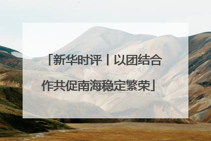 新华时评丨以团结合作共促南海稳定繁荣
