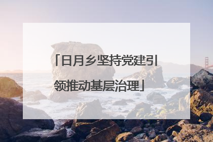 日月乡坚持党建引领推动基层治理