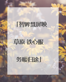 智眸慧屏映草原 铁心服务暖归途