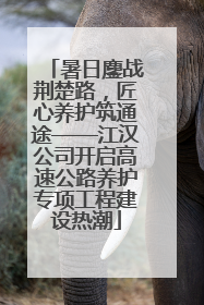 暑日鏖战荆楚路，匠心养护筑通途——江汉公司开启高速公路养护专项工程建设热潮