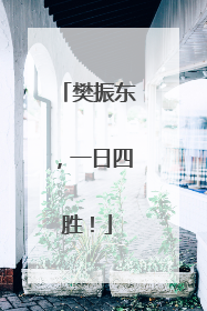 樊振东，一日四胜！