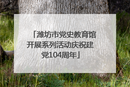 潍坊市党史教育馆开展系列活动庆祝建党104周年