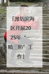 潍坊滨海区开展2025年“一喷三防”工作