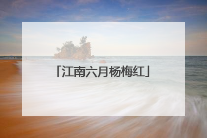江南六月杨梅红
