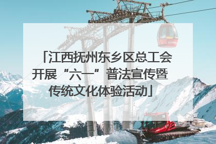 江西抚州东乡区总工会开展“六一”普法宣传暨传统文化体验活动