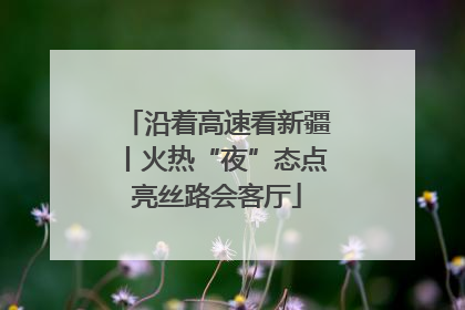 沿着高速看新疆丨火热“夜”态点亮丝路会客厅