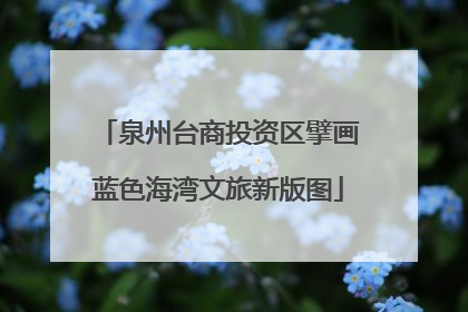 泉州台商投资区擘画蓝色海湾文旅新版图