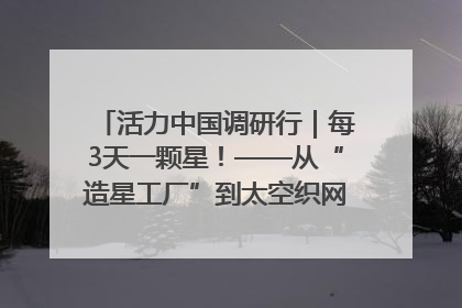 活力中国调研行｜每3天一颗星！——从“造星工厂”到太空织网的“银河速度”