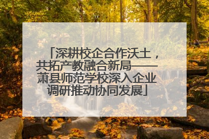 深耕校企合作沃土，共拓产教融合新局——萧县师范学校深入企业调研推动协同发展
