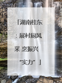 湖南桂东：展村厨风采 烹振兴“实力”