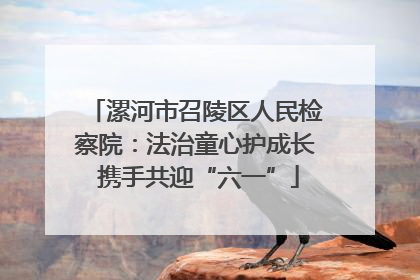 漯河市召陵区人民检察院：法治童心护成长 携手共迎“六一”