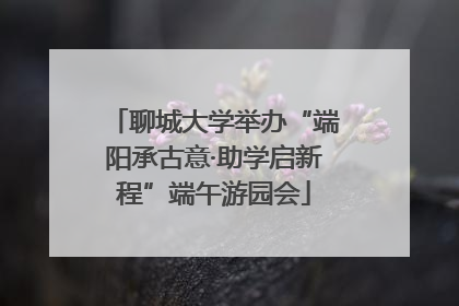 聊城大学举办“端阳承古意·助学启新程”端午游园会