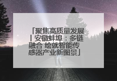 聚焦高质量发展丨安徽蚌埠：多链融合 绘就智能传感器产业新图景