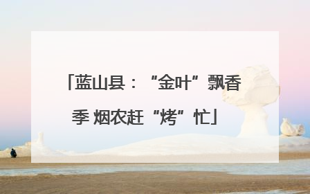 蓝山县：“金叶”飘香季 烟农赶“烤”忙