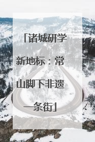 诸城研学新地标：常山脚下非遗一条街