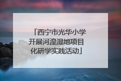 西宁市光华小学开展河湟湿地项目化研学实践活动