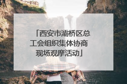 西安市灞桥区总工会组织集体协商现场观摩活动