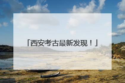 西安考古最新发现！