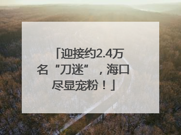 迎接约2.4万名“刀迷”，海口尽显宠粉！