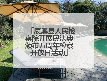 辰溪县人民检察院开展民法典颁布五周年检察开放日活动