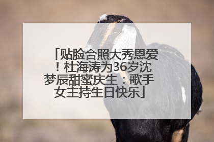 贴脸合照大秀恩爱！杜海涛为36岁沈梦辰甜蜜庆生：歌手女主持生日快乐