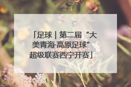 足球｜第二届“大美青海·高原足球”超级联赛西宁开赛