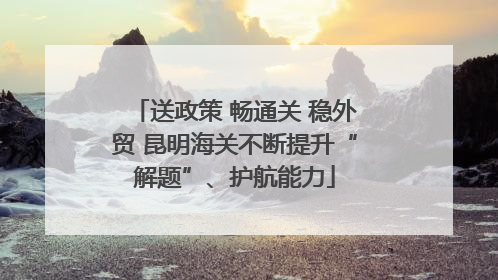 送政策 畅通关 稳外贸 昆明海关不断提升“解题”、护航能力