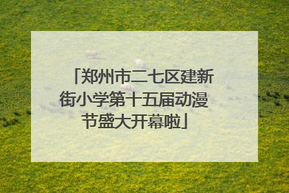 郑州市二七区建新街小学第十五届动漫节盛大开幕啦